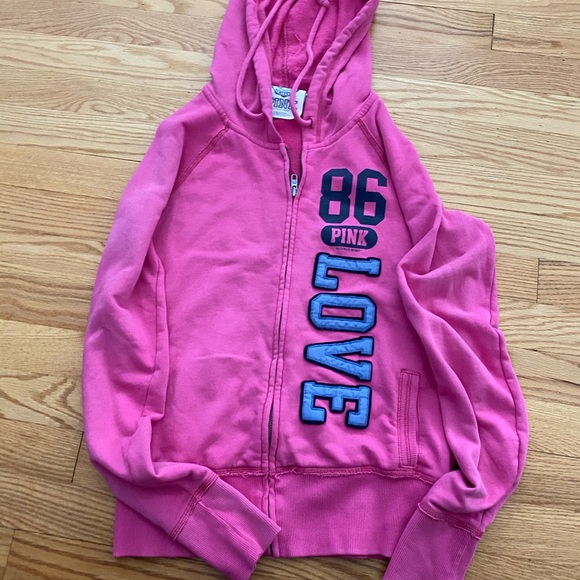 Victoria's Secret Tops - Pink Love Hoodie